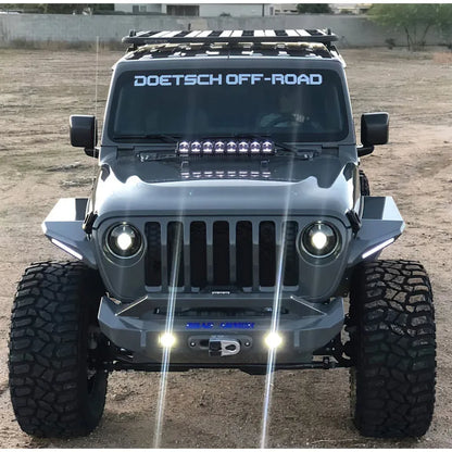 Oracle JL/Gladiator Oculus Bi-LED Headlights Matte Black 5200K (5839-504)