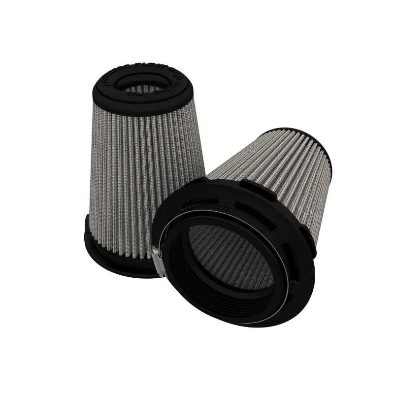 aFe MagnumFLOW Pro DRY S Air Filter 3-1/2in F x 5in B x 3-1/2in T x 6in H (Pair)