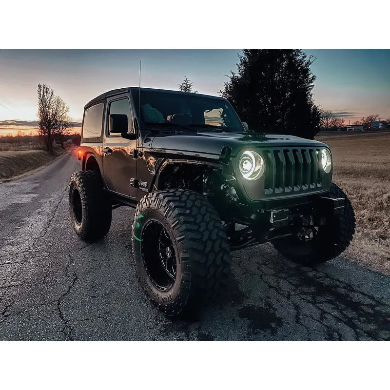 Oracle JL/Gladiator Oculus Bi-LED Headlights Matte Black 5200K (5839-504)