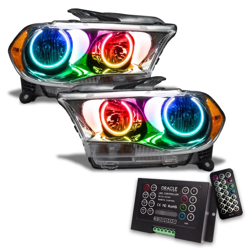 ORACLE 11-13 Dodge Durango SMD HL | Chrome ColorSHIFT w/ 2.0 Controller (7101-333)