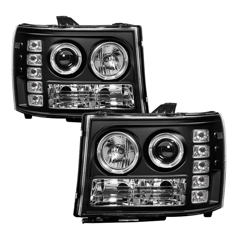 Spyder Projector LED Halo Headlights | GMC Sierra 1500/Denali (08-13) (5010605)