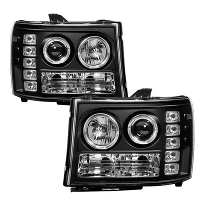 Spyder Projector LED Halo Headlights | GMC Sierra 1500/Denali (08-13) (5010605)