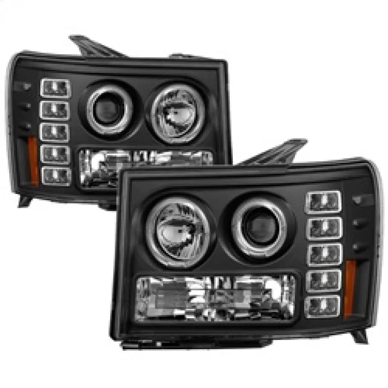 Spyder Projector LED Halo Headlights | GMC Sierra 1500/Denali (08-13) (5010605)