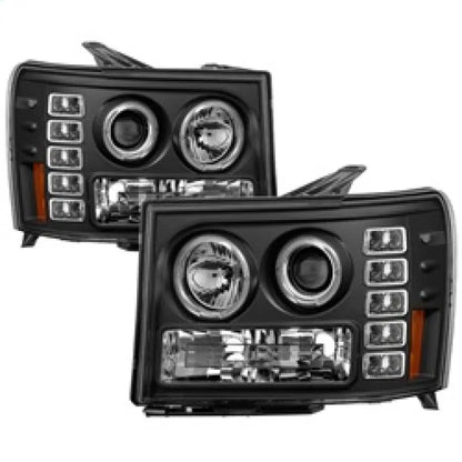 Spyder Projector LED Halo Headlights | GMC Sierra 1500/Denali (08-13) (5010605)
