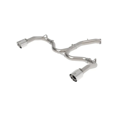aFe Takeda 20-21 Kia Forte GT 1.6L (t) 3in to 2.5in SS Axle-Back Exhaust System w/ Polished Tips