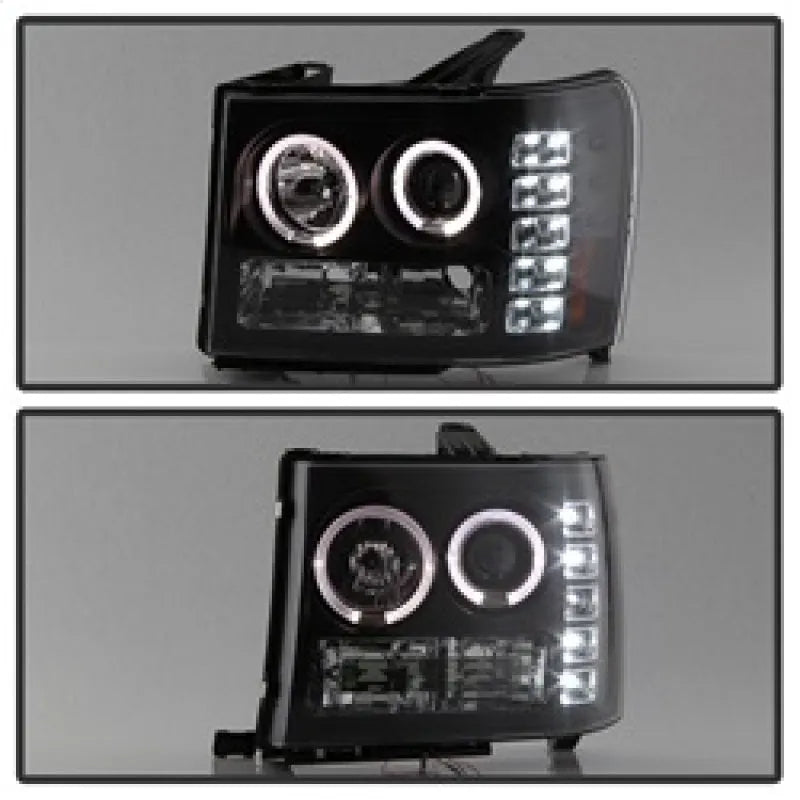 Spyder Projector LED Halo Headlights | GMC Sierra 1500/Denali (08-13) (5010605)