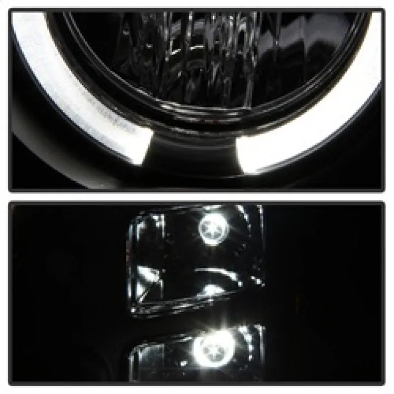 Spyder Projector LED Halo Headlights | GMC Sierra 1500/Denali (08-13) (5010605)
