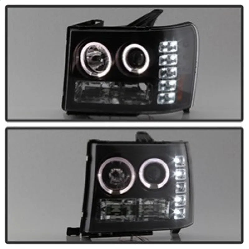 Spyder Projector LED Halo Headlights | GMC Sierra 1500/Denali (08-13) (5010605)