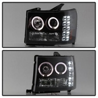 Spyder Projector LED Halo Headlights | GMC Sierra 1500/Denali (08-13) (5010605)