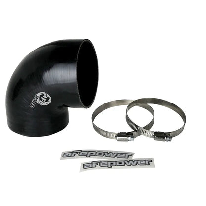 aFe Magnum FORCE Intake Coupling Kit (3-3/4 IN ID to 3-1/2 IN ID x 90 Deg.) Elbow Coupler - Black