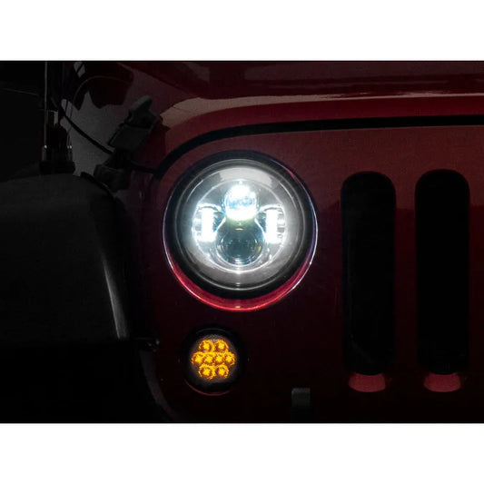 Raxiom 97-18 Jeep Wrangler Axial LED Daymaker Headlights | Jeep Wrangler (97-18) (J108043)