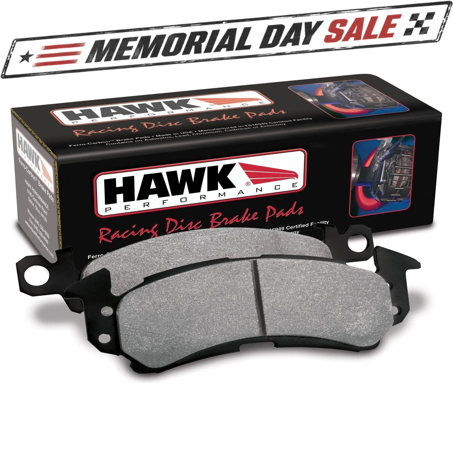 Hawk HP Plus Brake Pads (Rear) | Multiple Volkswagen Fitments (HB544N.628)