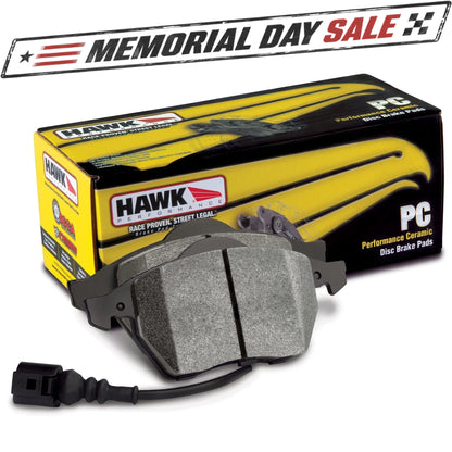 Hawk Performance Ceramic Brake Pads (Rear) | Multiple Volkswagen Fitments (HB544Z.628)