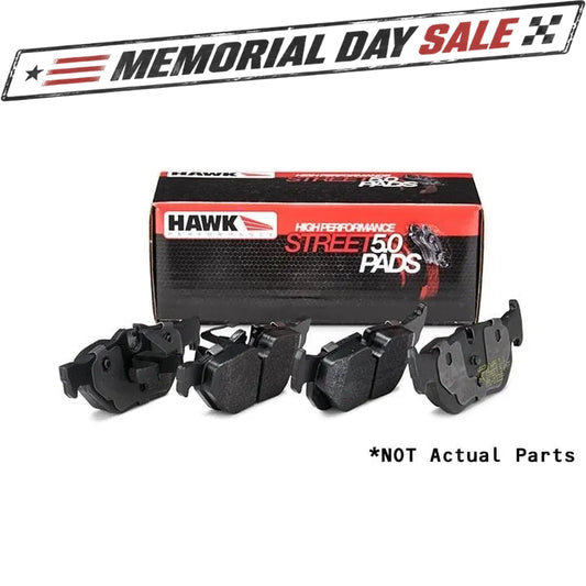 Front | Hawk HPS 5.0 Compound Performance Brake Pads | Mk6 Golf R | Mk2 TT-S