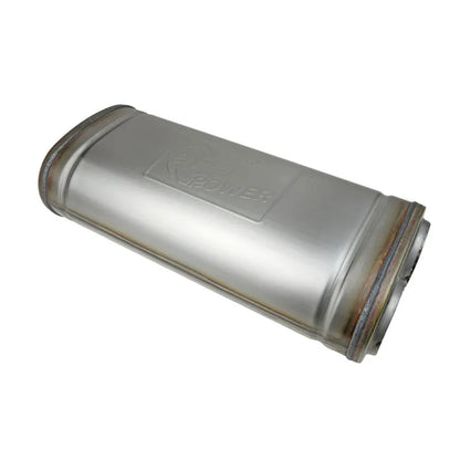 aFe MACH Force-Xp Muffler 2-1/2 IN Dual Inlet/Dual Outlet 5 IN H x 8 IN W x 18 IN L - Oval Body