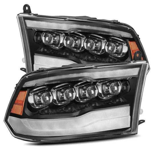 AlphaRex 09-18 Dodge Ram HD NOVA LED Projector Headlights Plank Style (880590)