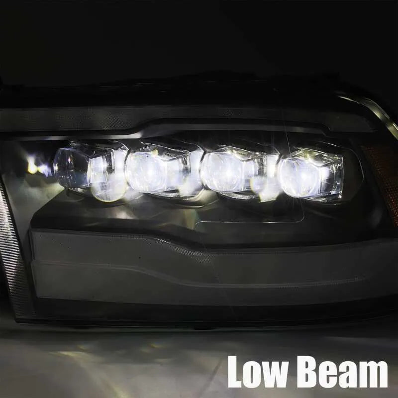 AlphaRex 09-18 Dodge Ram HD NOVA LED Projector Headlights Plank Style (880590)