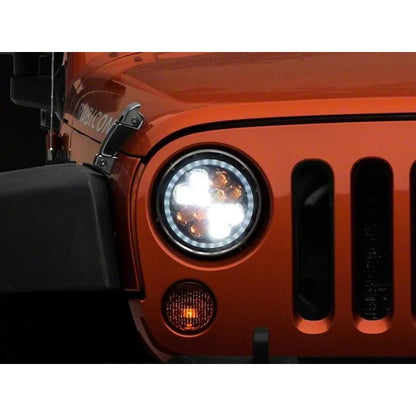 Raxiom 97-18 Jeep Wrangler F&R LED Headlights w/ Amber DRL (J108047)