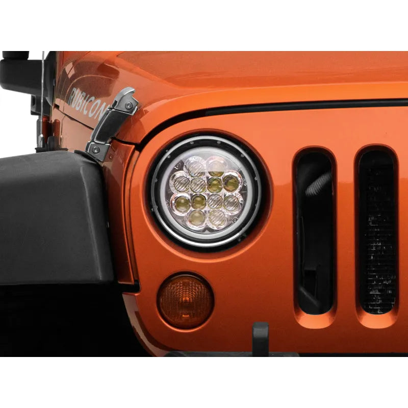 Raxiom 97-18 Jeep Wrangler F&R LED Headlights w/ Amber DRL (J108047)