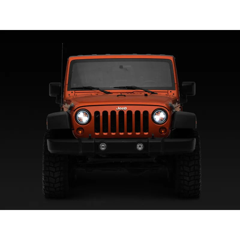 Raxiom 97-18 Jeep Wrangler F&R LED Headlights w/ Amber DRL (J108047)