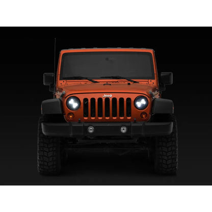 Raxiom 97-18 Jeep Wrangler F&R LED Headlights w/ Amber DRL (J108047)