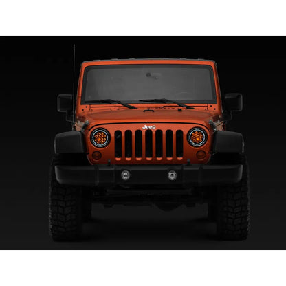 Raxiom 97-18 Jeep Wrangler F&R LED Headlights w/ Amber DRL (J108047)