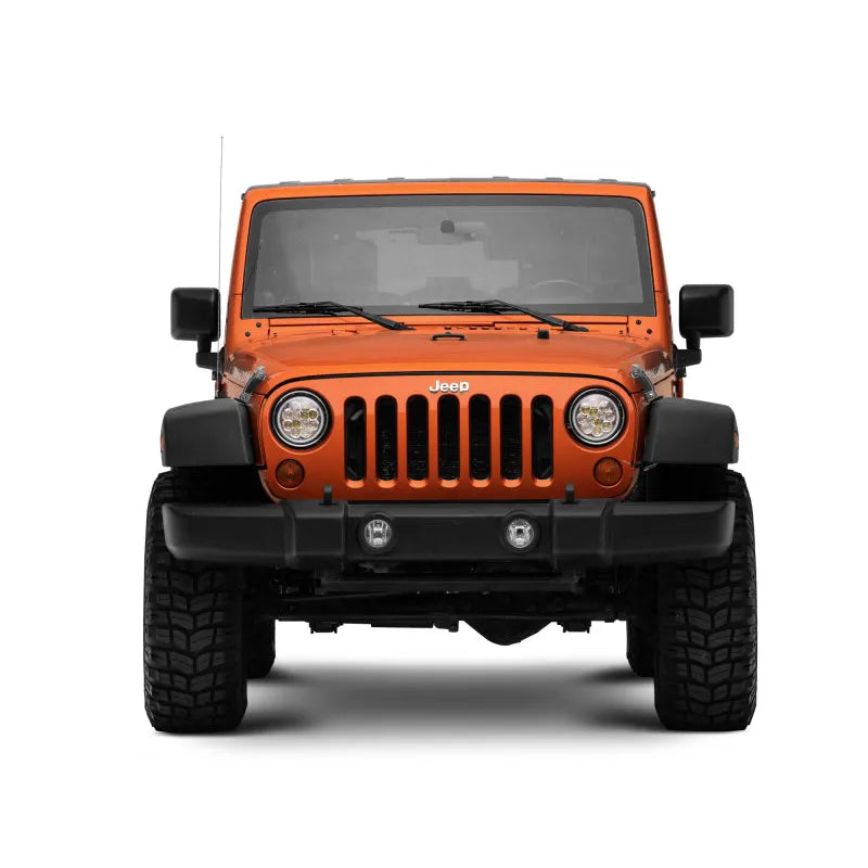 Raxiom 97-18 Jeep Wrangler F&R LED Headlights w/ Amber DRL (J108047)