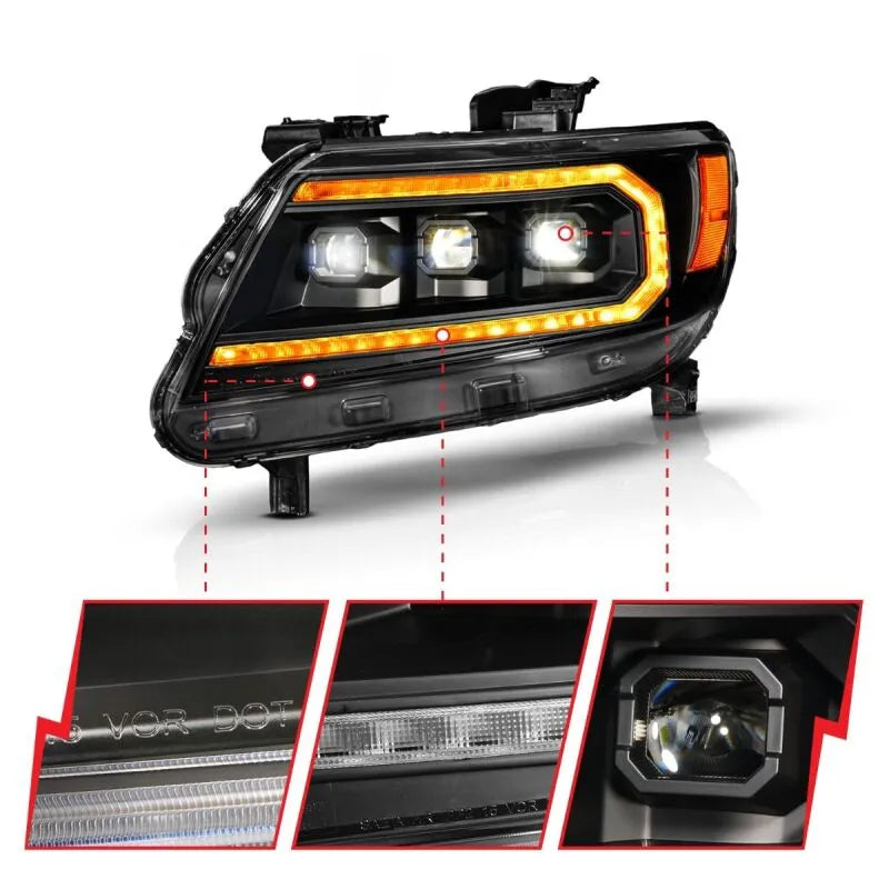 ANZO 15-22 Chevy Colorado LED Headlights | Chevy Colorado (12-26) (111641)