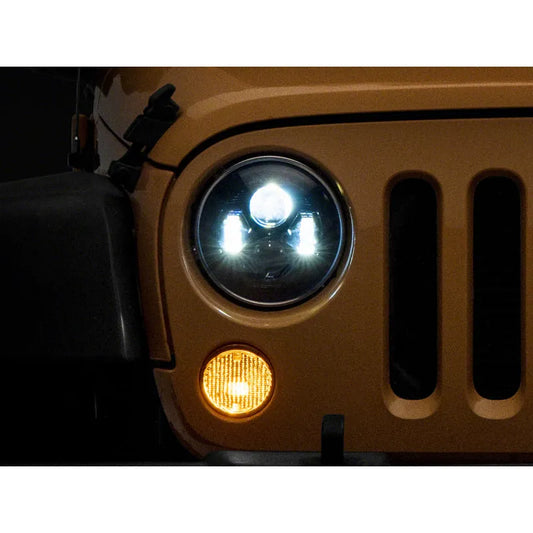 Raxiom 07-18 Jeep Wrangler JK 7-In LED Headlights | Blk Housing (J154695)