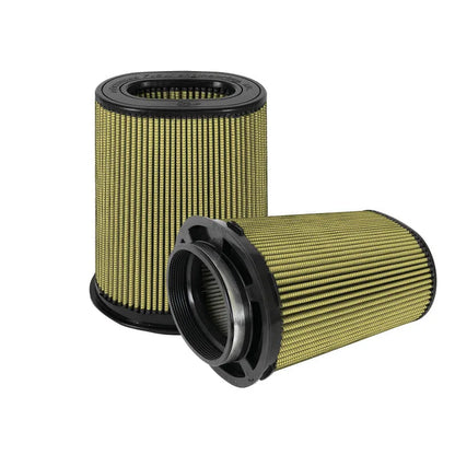 aFe Momentum PG7 Univ Air Filter (6 x 4)in F (8.25 x 6.25)in B (7.25 x 5)in T (Inv) 10in H (Pair)