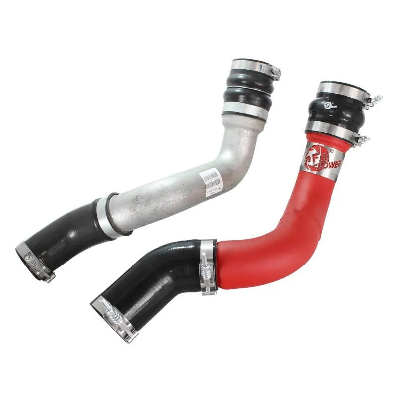 aFe BladeRunner 3in Red Intercooler Tube Hot Side | Dodge Ram 2500/3500 (10) (46-20138-R)