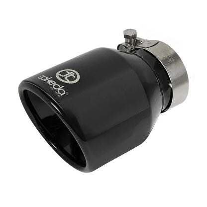 aFe Takeda Universal Exhaust Tip 2-1/2 IN Inlet x 4 IN Outlet x 6 IN L- Black