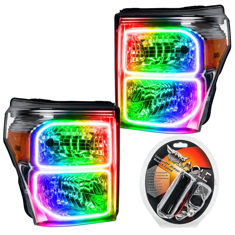 Oracle 11-16 Ford F250/350 LED HL - ColorSHIFT | F-250/350 Super Duty (8158-330)
