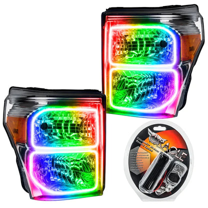Oracle 11-16 Ford F250/350 LED HL - ColorSHIFT | F-250/350 Super Duty (8158-330)