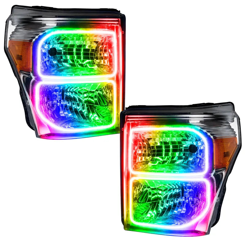Oracle 11-16 Ford F250/350 LED HL - ColorSHIFT | F-250/350 Super Duty (8158-330)