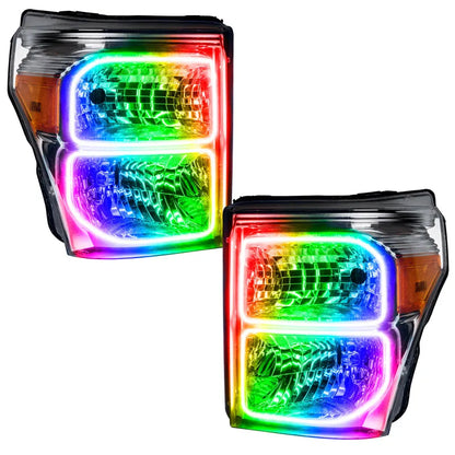 Oracle 11-16 Ford F250/350 LED HL - ColorSHIFT | F-250/350 Super Duty (8158-330)