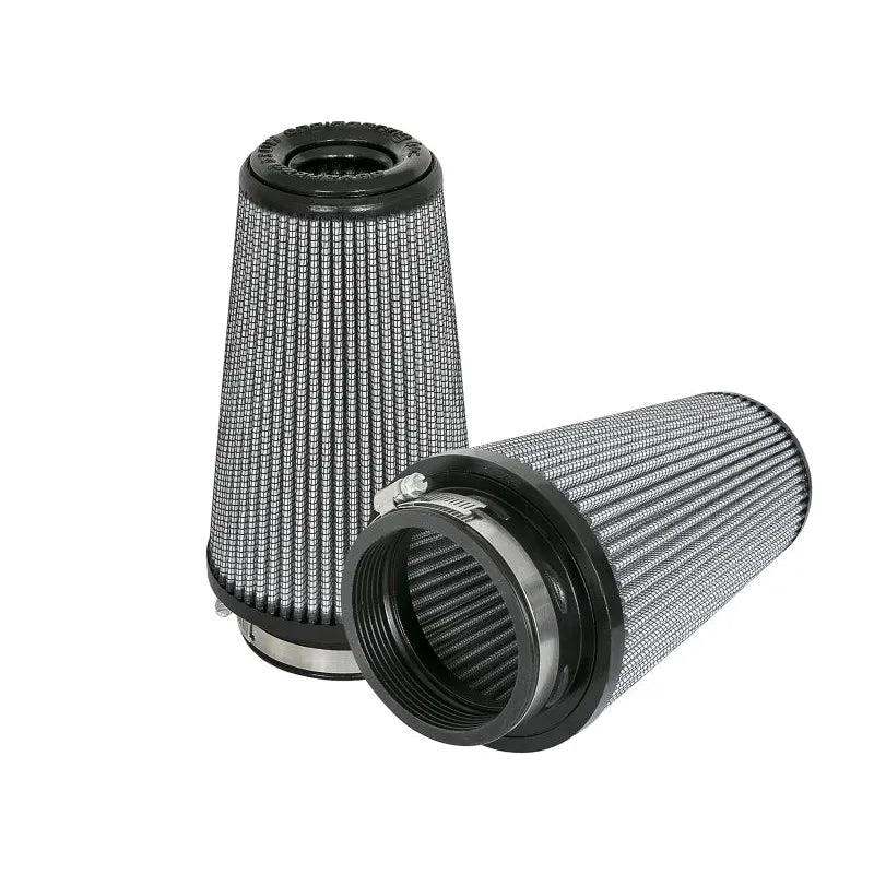 aFe Magnum FLOW Pro DRY S Replacement Air Filter (Pair) F-3.5in. / B-5in. / T-3.5in. (Inv) / H-8in.