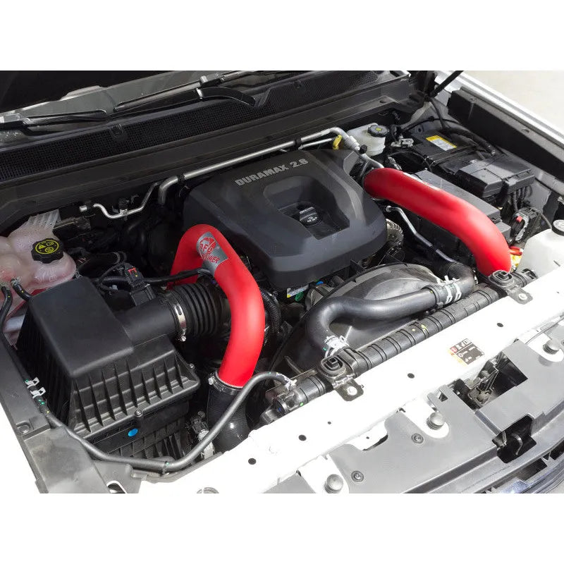 aFe BladeRunner 2.5in Red IC Tube Hot Side | Chevy Colorado/Canyon 12-26 (46-20268-R)