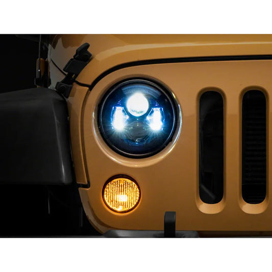 Raxiom 07-18 Jeep Wrangler JK 7-In LED Headlights | Off-Road (J154696)