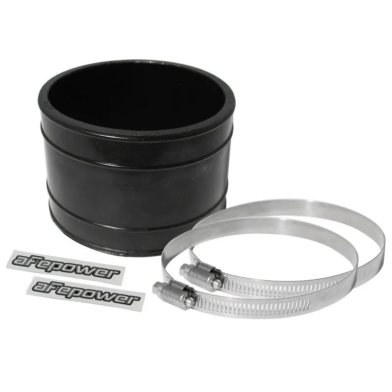 aFe Magnum FORCE Cold Air Intake System Spare Parts Kit (4in ID x 3in L) Straight Coupler - Black