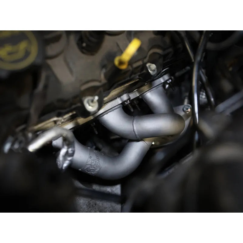 aFe Twisted Steel Shorty Header | Ford Mustang 05-23 V6 3.7L (48-43031-T)