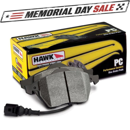 Hawk Performance Performance Ceramic Rear Brake Pads | Multiple Audi Fitments (HB866Z.652)