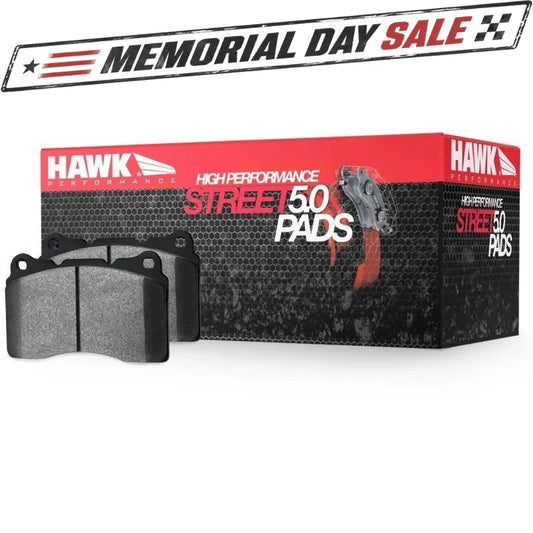 Hawk HPS 5.0 Rear Brake Pads | 2016-2021 Honda Civic Base/Si/Type-R (HB900B.572)