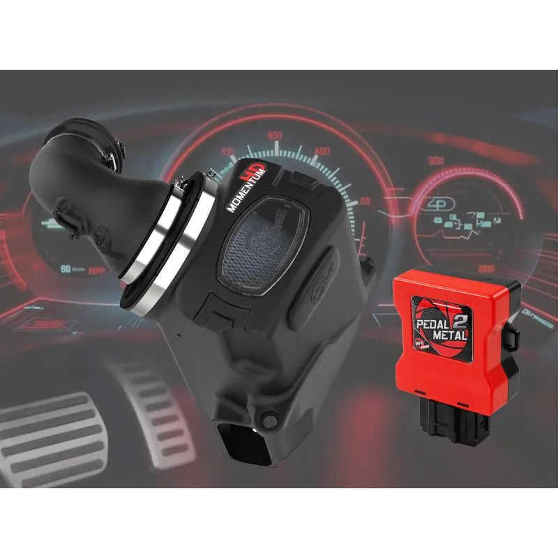aFe 20-26 GM Trucks/SUV L6-3.0L (td) Power Pack Stage 3 - Momentum Intake & P2M Throttle Enhancer