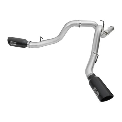 aFe Atlas 4in Dual DPF-Back Exhaust | GM 16-19 Silverado/Sierra 2500/3500 (49-04080-B)
