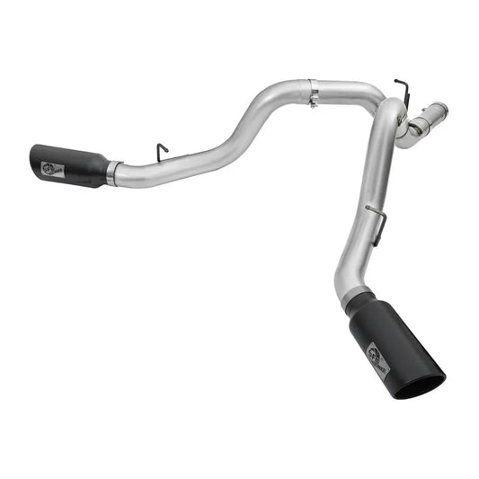 aFe Atlas 4in Dual DPF-Back Exhaust | GM 16-19 Silverado/Sierra 2500/3500 (49-04080-B)