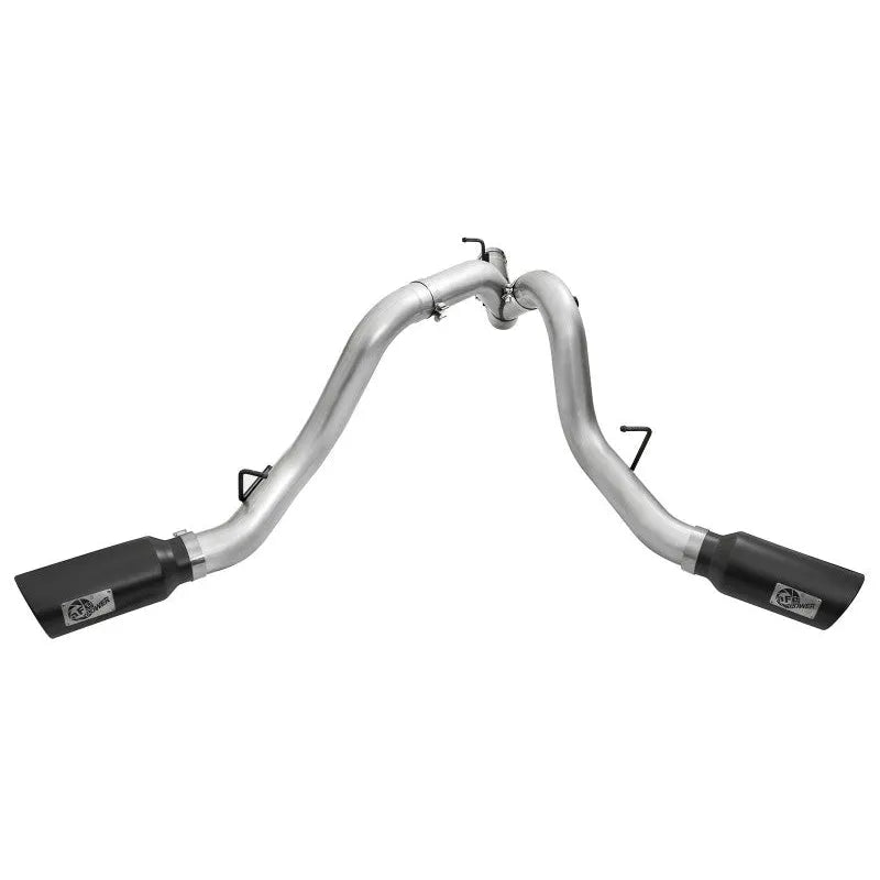 aFe Atlas 4in Dual DPF-Back Exhaust | GM 16-19 Silverado/Sierra 2500/3500 (49-04080-B)