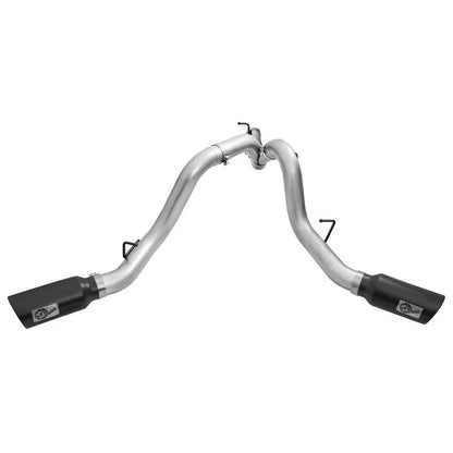 aFe Atlas 4in Dual DPF-Back Exhaust | GM 16-19 Silverado/Sierra 2500/3500 (49-04080-B)