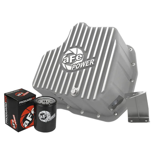 aFe Engine Oil Pan GM Diesel Trucks 01-10 V8-6.6L | Silverado 2500/3500 HD, Sierra 3500 (46-71070A)