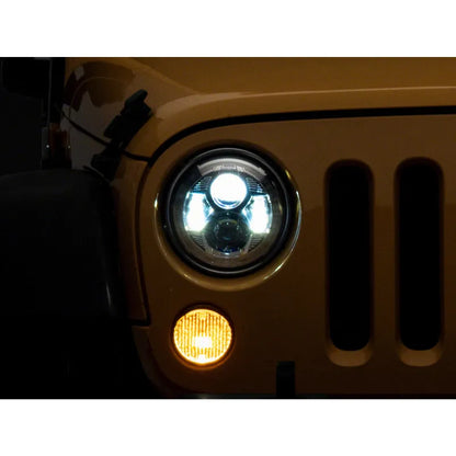 Raxiom 07-18 Jeep Wrangler JK 7-In LED Headlights | F&R (J154697)